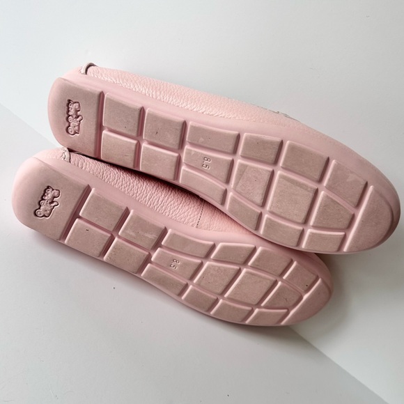 Coach Marley Driving Moc Loafer in Light Rose Pink Pebble Grain Leather 8.5 - Picture 8 of 9